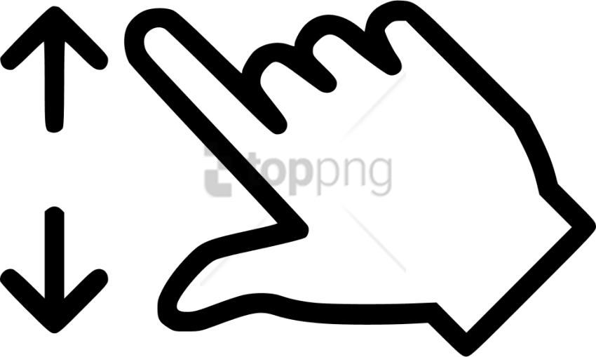 Free Png Download Hand Touch Icon Png Images Background - Finger Zoom Icon Png (850x509), Png Download