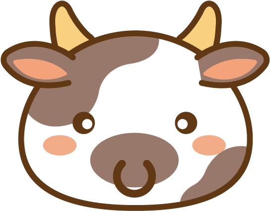 Cowhead - Figuras Cute (618x618), Png Download