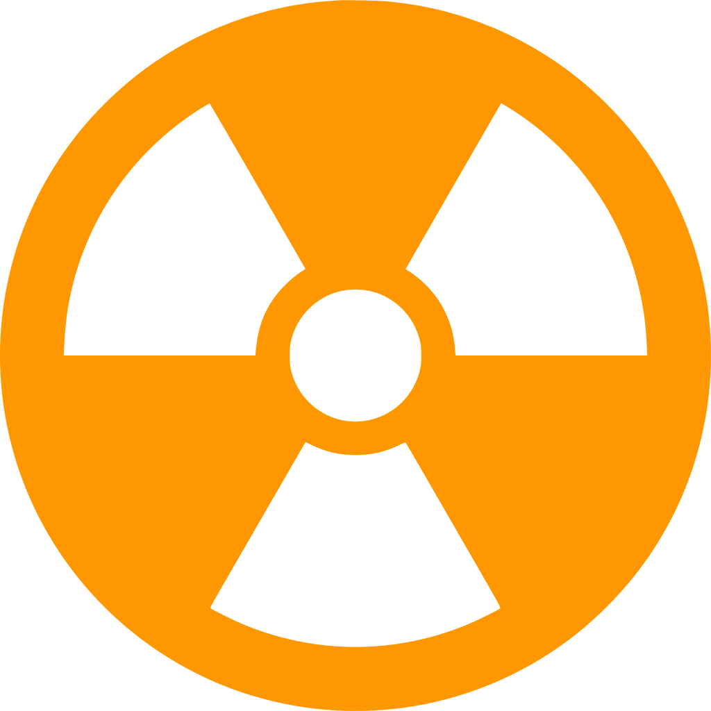 Svg Radioactive Nuclear Free Image Icon Silh - Nuclear Reactor Clip Art (1024x1024), Png Download