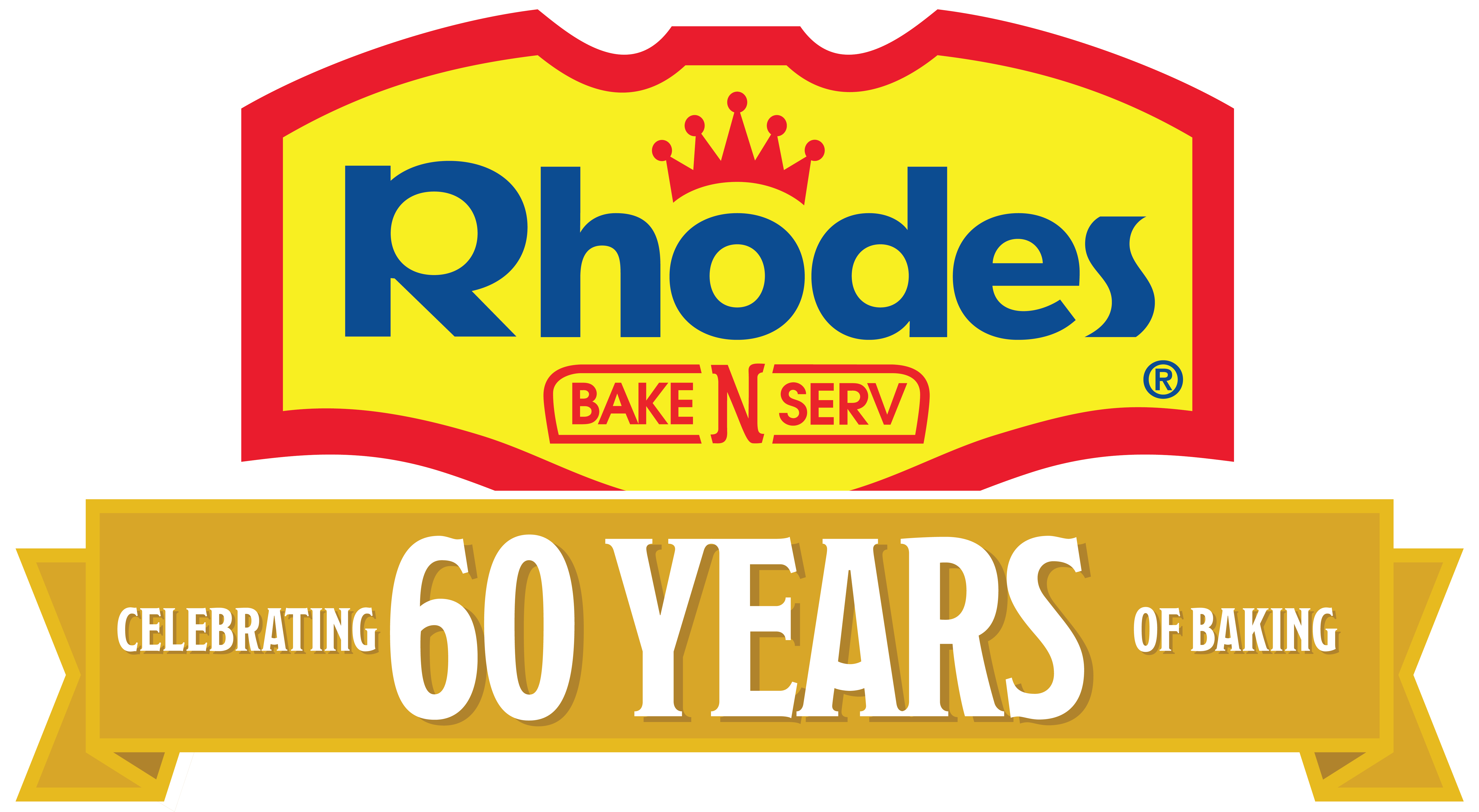 60th-anniversary - Rhodes Bread (6477x3649), Png Download