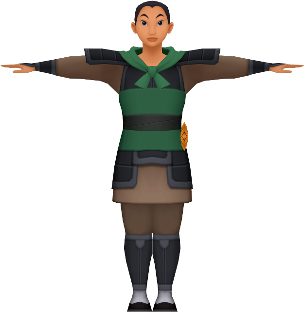 Download Zip Archive - Kingdom Hearts Mulan Characters (750x650), Png Download