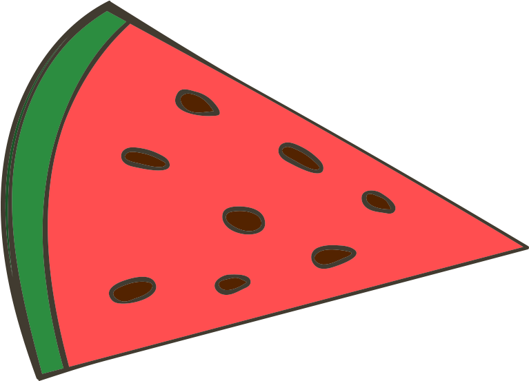 Banner Royalty Free Library Watermelon Citrullus Lanatus - Pieza O Pedazo (1600x1600), Png Download
