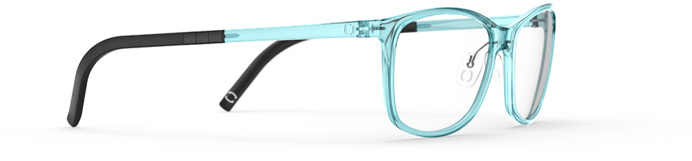 Isabella Cool Mint Rx Glasses - Plastic (1000x425), Png Download