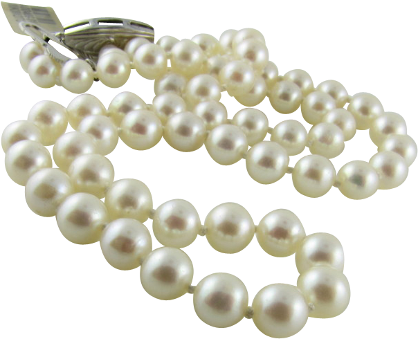 Lovely Mikimoto Pearl Necklace Mikimoto Pearls, Pearl - Pearl (603x603), Png Download