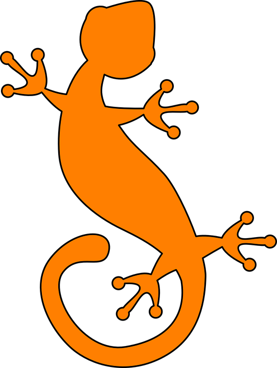 Green Iguana Clipart Geko - Gecko Clip Art (542x720), Png Download