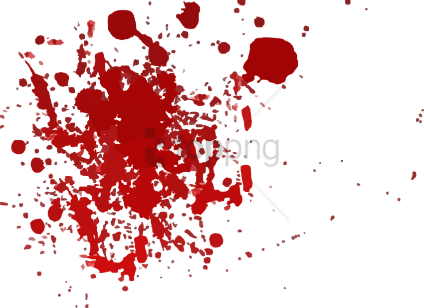 Free Png Red Paint Splash Png Png Image With Transparent - Cartoon Blood Splatter (850x617), Png Download