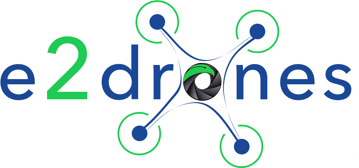 E2 Drones Logo - Graphic Design (1245x611), Png Download