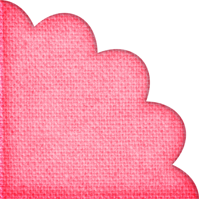 Scallop Corner Ribbon Clipart, Scrapbooking, My Scrapbook, - Scallop Corner (800x800), Png Download