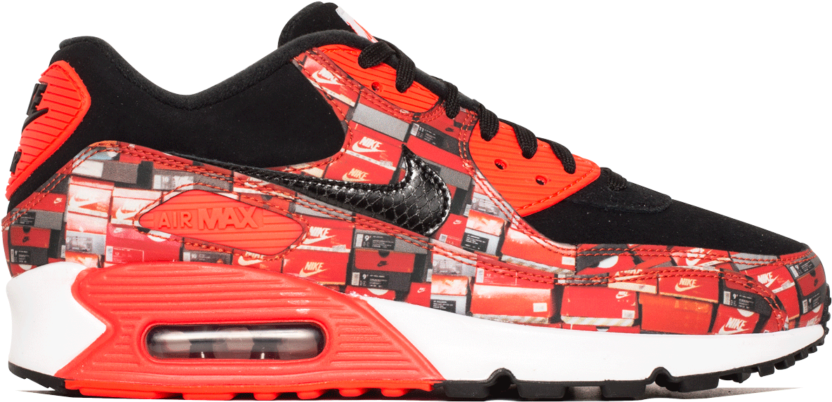 Air Max 90 Print Aq0926-001 - Sneakers (1333x2000), Png Download