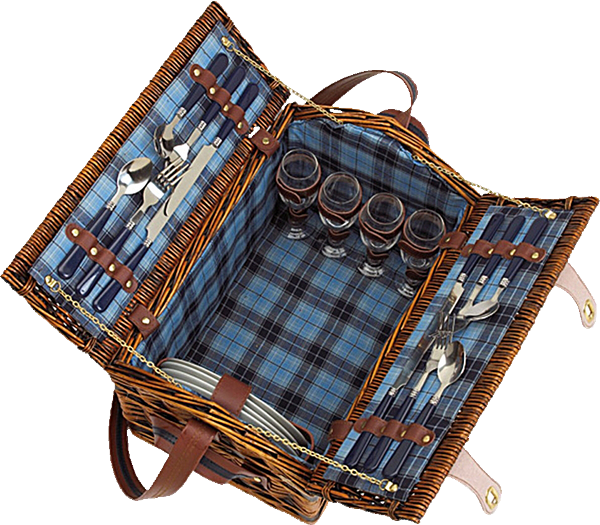Picnic Basket (600x525), Png Download