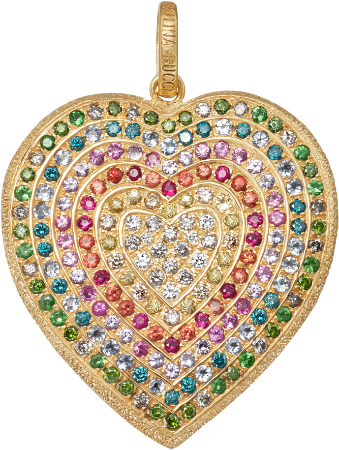 Carolina Bucci Heart Rainbow (1285x1500), Png Download