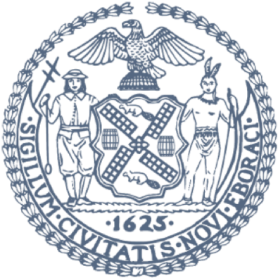 Seal Of Ny - New York City Flag (1000x627), Png Download