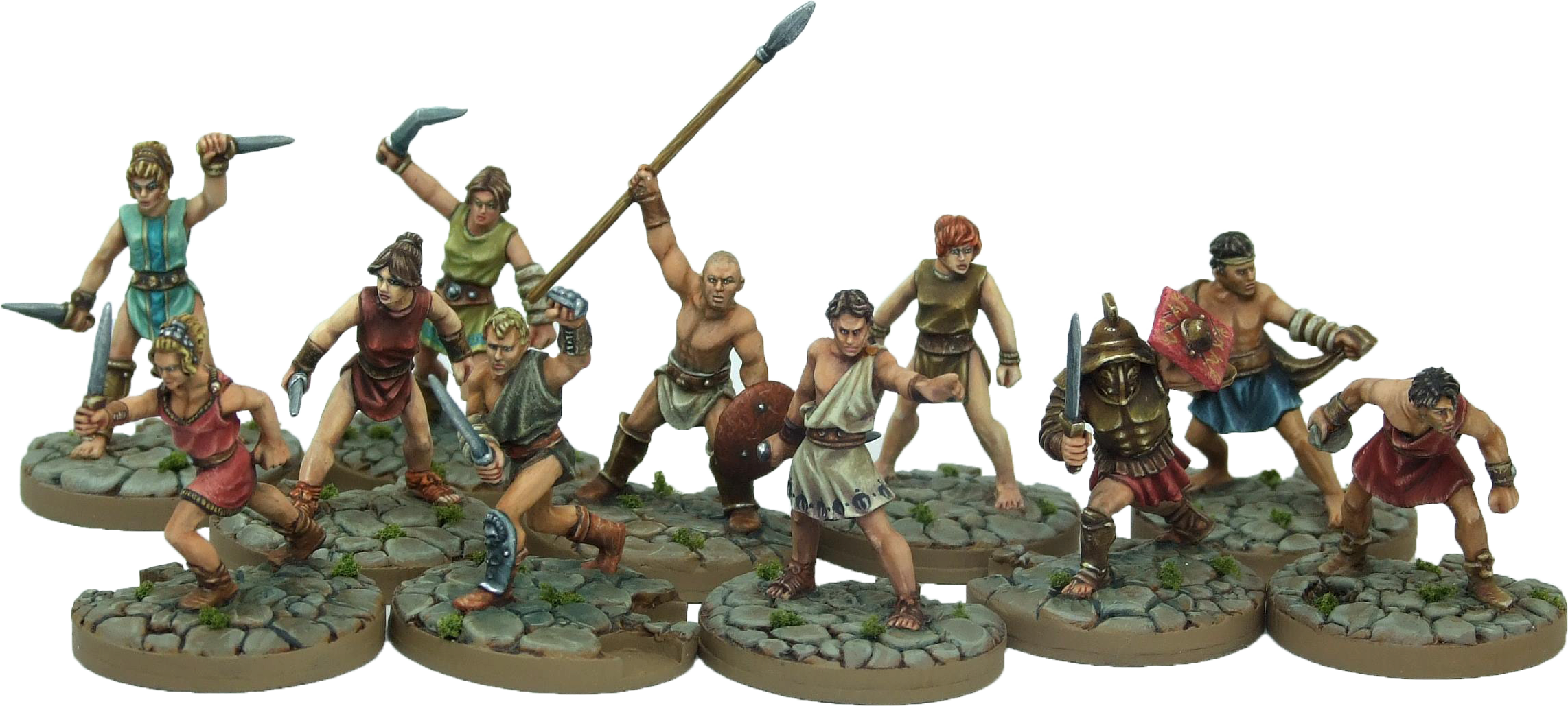 Gangs Of Rome Grouped Fighters Gladiator - Gangs Of Rome (2284x1029), Png Download