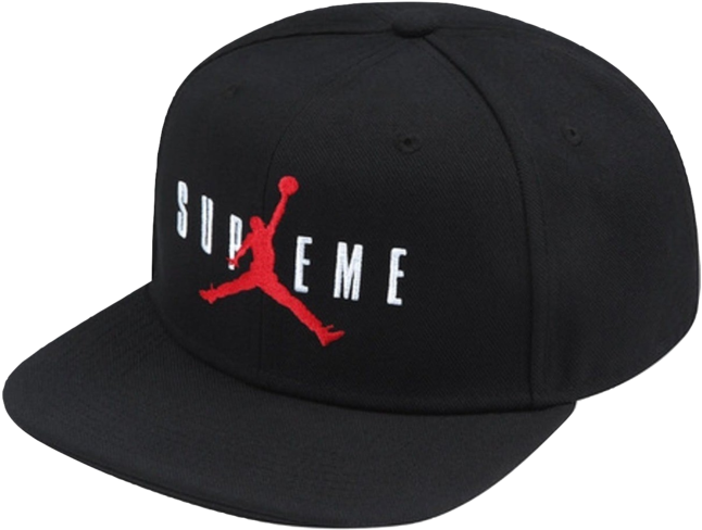 Supreme X Jordan 6 Panel Hat - Merryweather Cap (690x690), Png Download