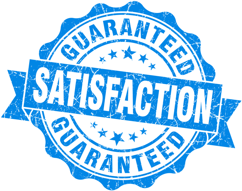 Satisfaction Guaranteed Png - Happy Birthday Clipart Blue (820x669), Png Download