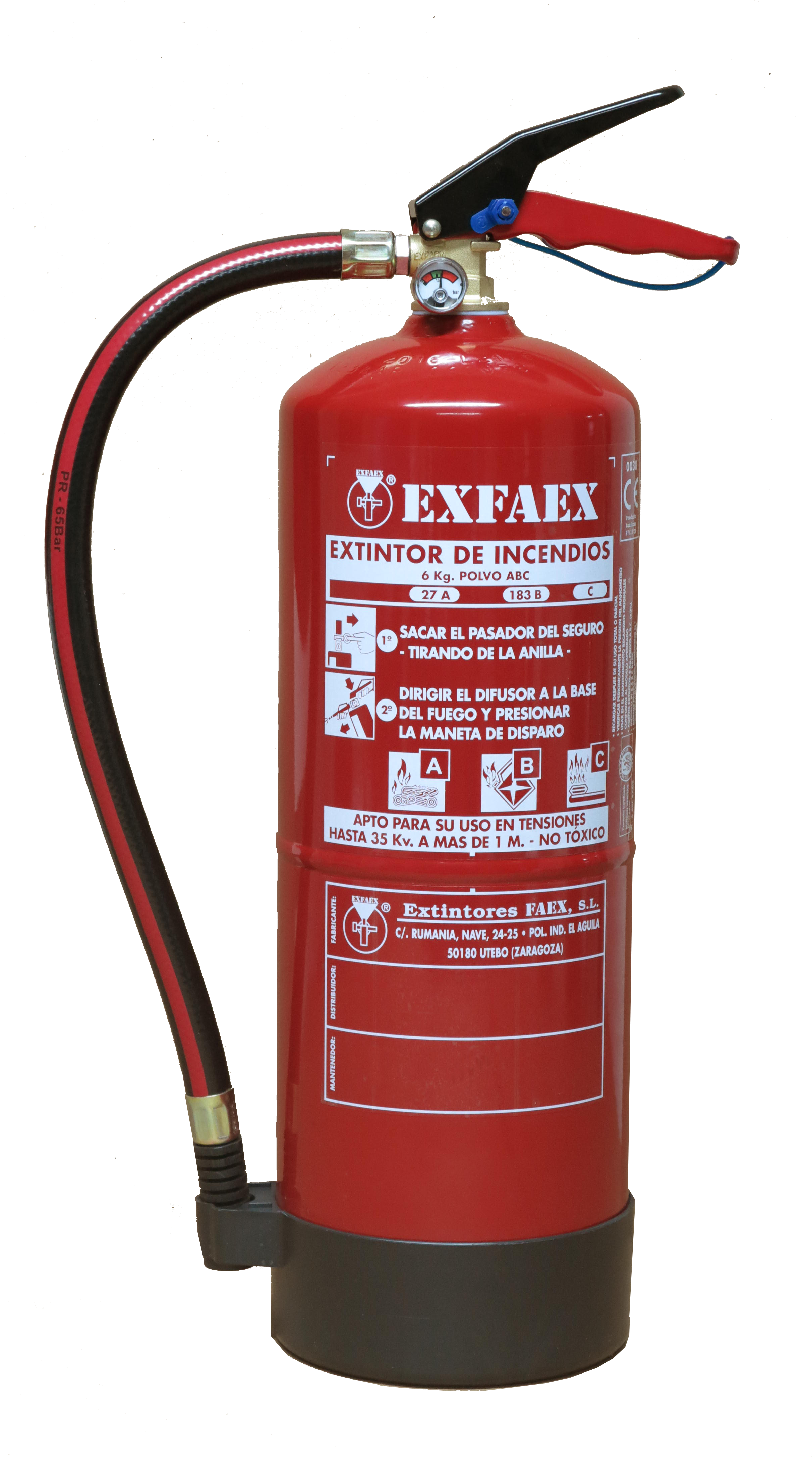 6kg 27a Esp - Extintor De Polvo Bc (3264x4352), Png Download