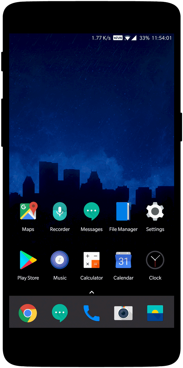Oneplus 5 Stock Icon Packs - Smartphone (800x1440), Png Download