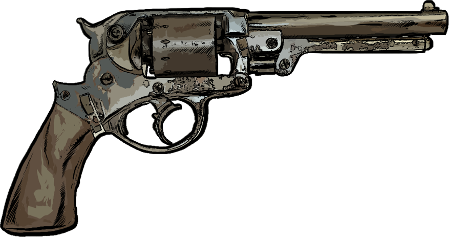 Westernhandguns 0003 Armyrevolver (877x463), Png Download
