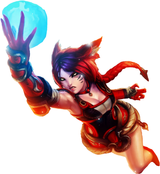 Ahri Red Photo Ahrired Zps2df4cd8e - Ahri Foxfire League Of Legends (1024x640), Png Download