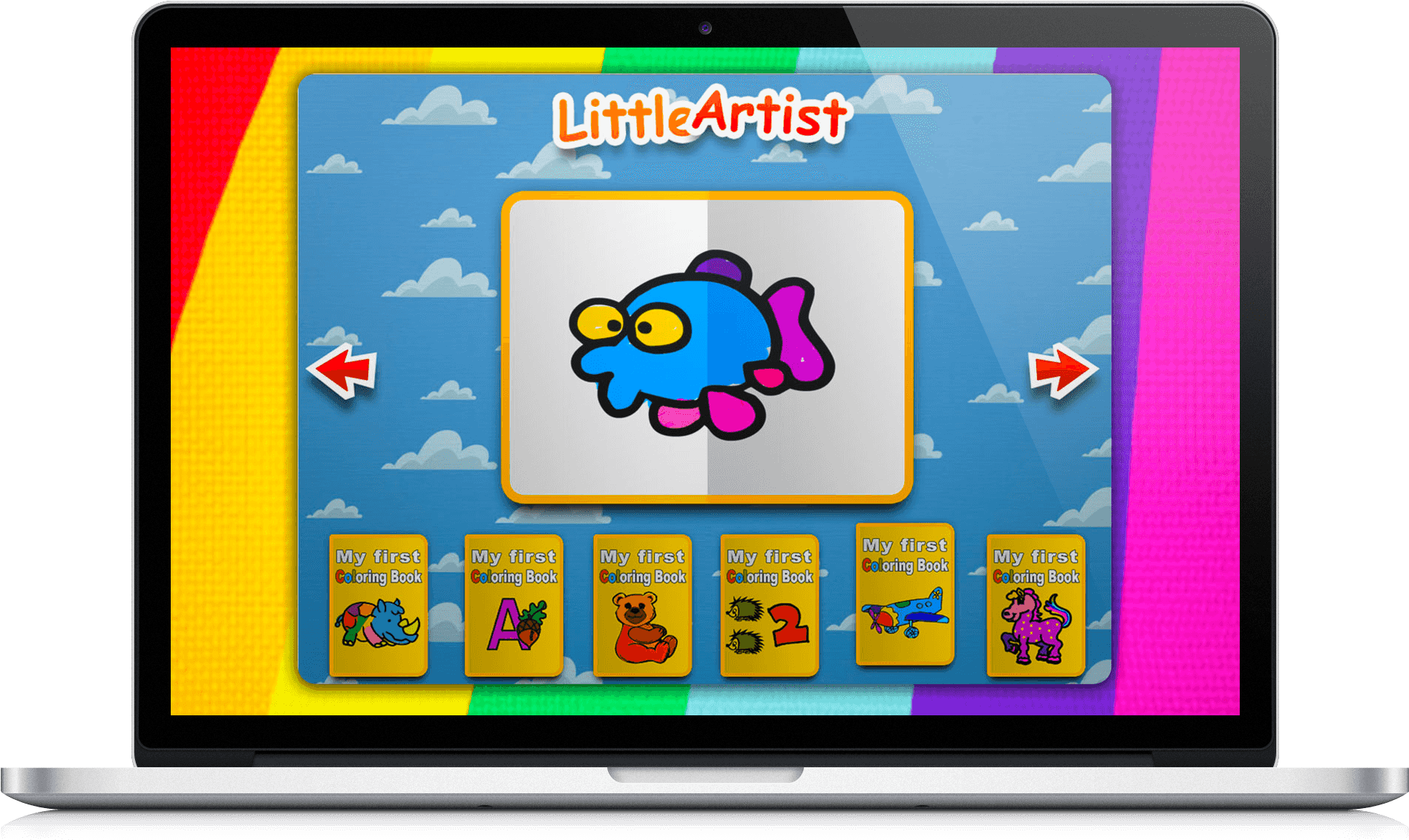 Drawing And Coloring Book (2500x1133), Png Download