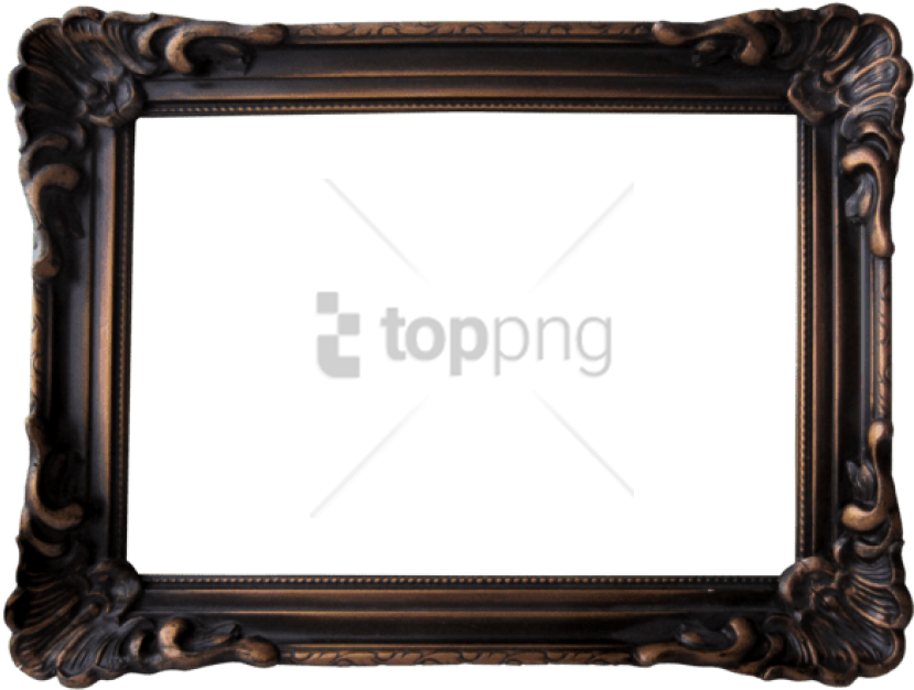 Free Png Download Old Wooden Frame Png Png Images Background - Picture Frame (850x635), Png Download