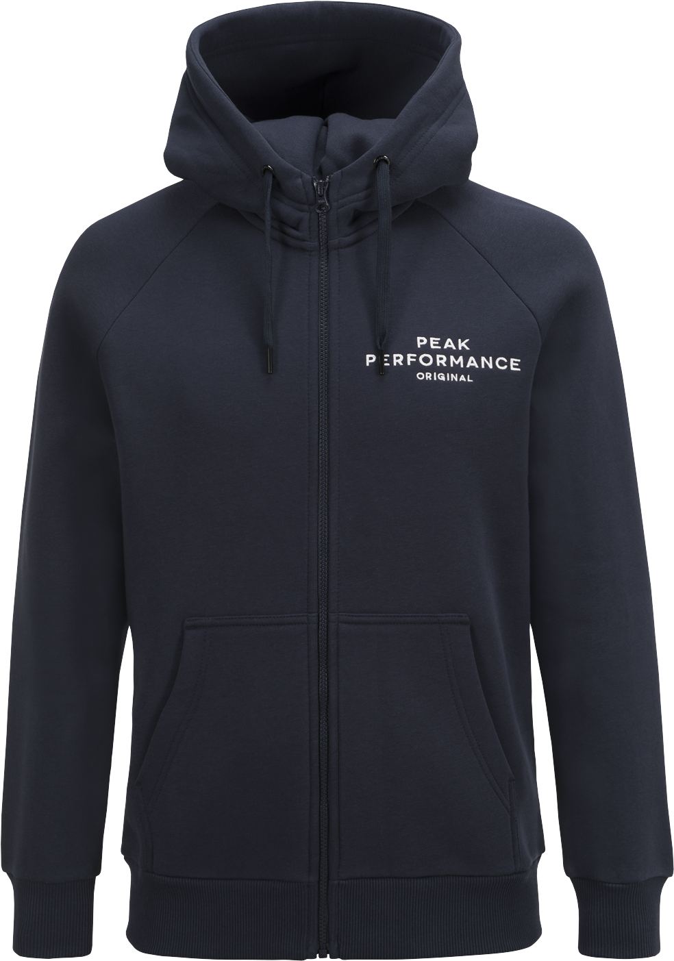 Men's Logo Zip-up Hoodie Salute Blue - Peak Performance Hoodie (1400x1522), Png Download