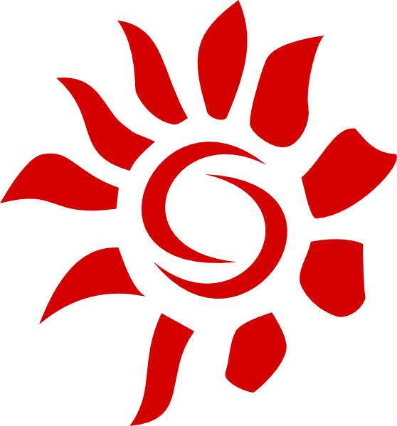 Abstract Sun Clip Art At Clker - Hispanic Heritage Month Symbols (558x599), Png Download