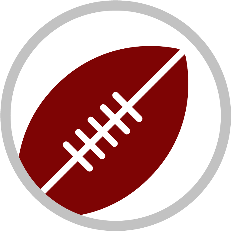 Fantasy Football Pick'em Pools - Rugby Ball White Png Icon (833x833), Png Download