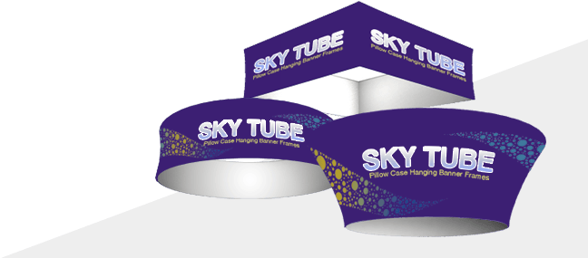 Different Types Of Sky Tube Hanging Banners - Hanging Banner Sky Tube (647x314), Png Download