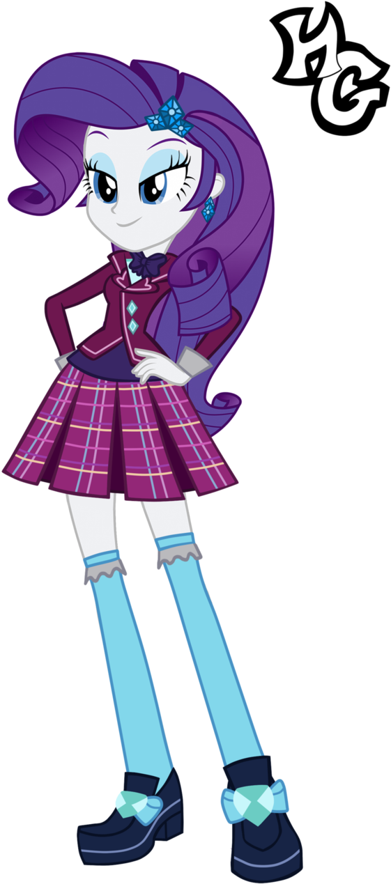Eg Prep Rarity By - Equestria Girls Rarity Shadowbolts (609x1313), Png Download