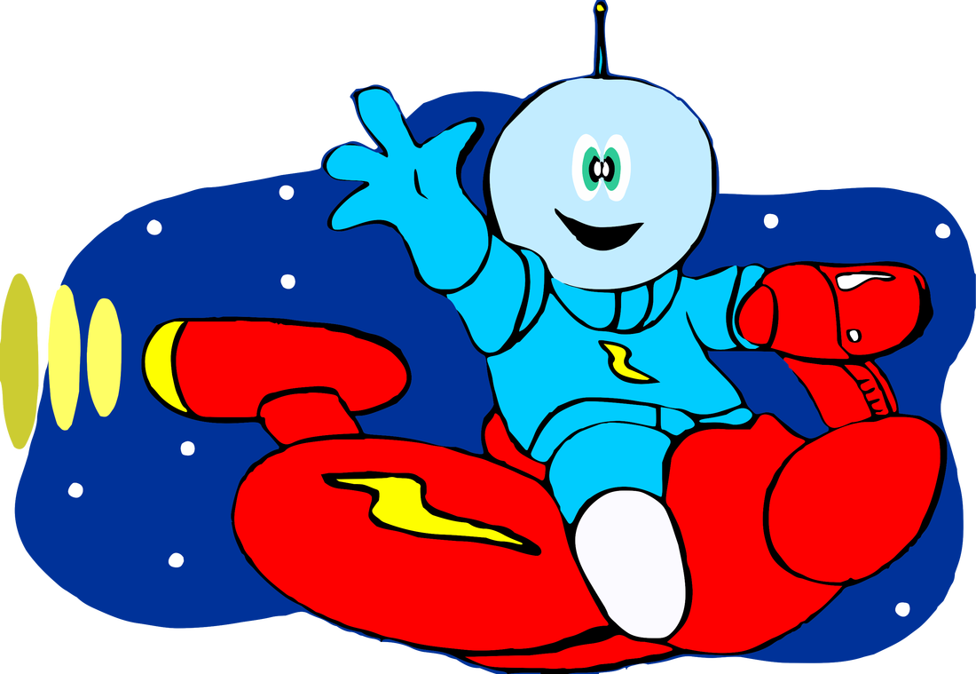 I Found These Classic Free 1998 Clipart Images Of Aliens (1100x759), Png Download