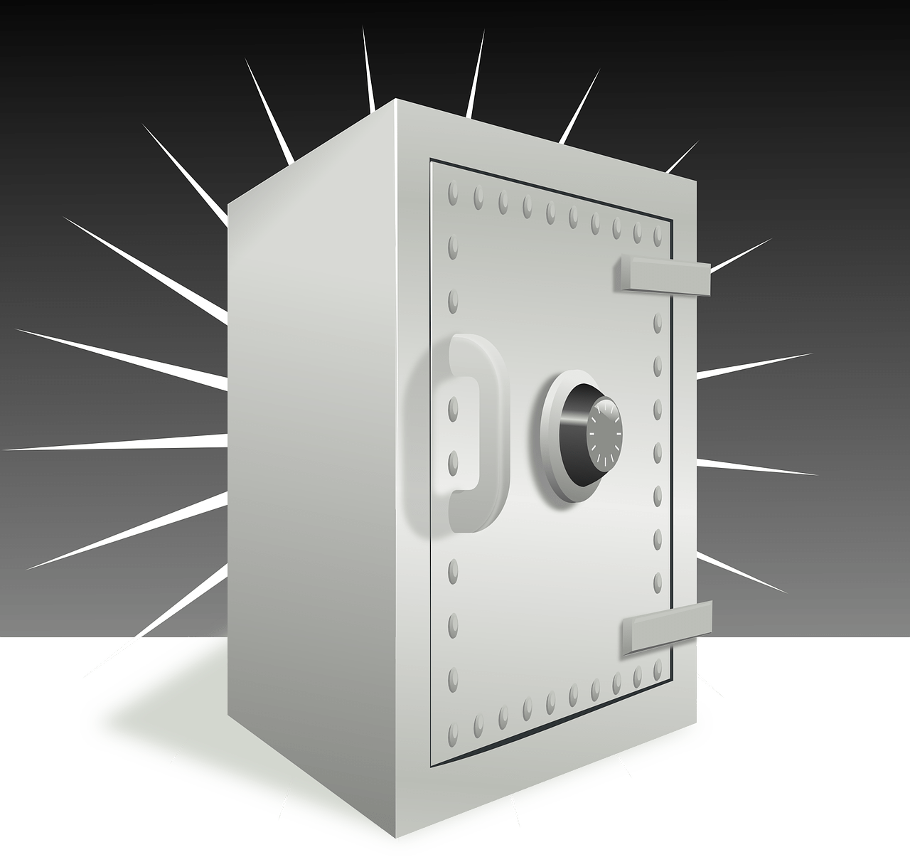 Vault-154023 - Safebox Clipart (1280x1205), Png Download