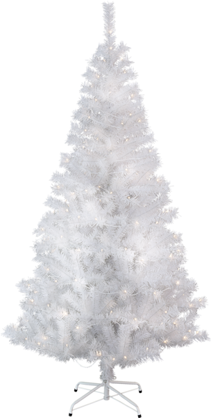 Christmas Tree W Led Kalix - Kalix Julgran Vit Led 195cm - Star Trading (600x600), Png Download