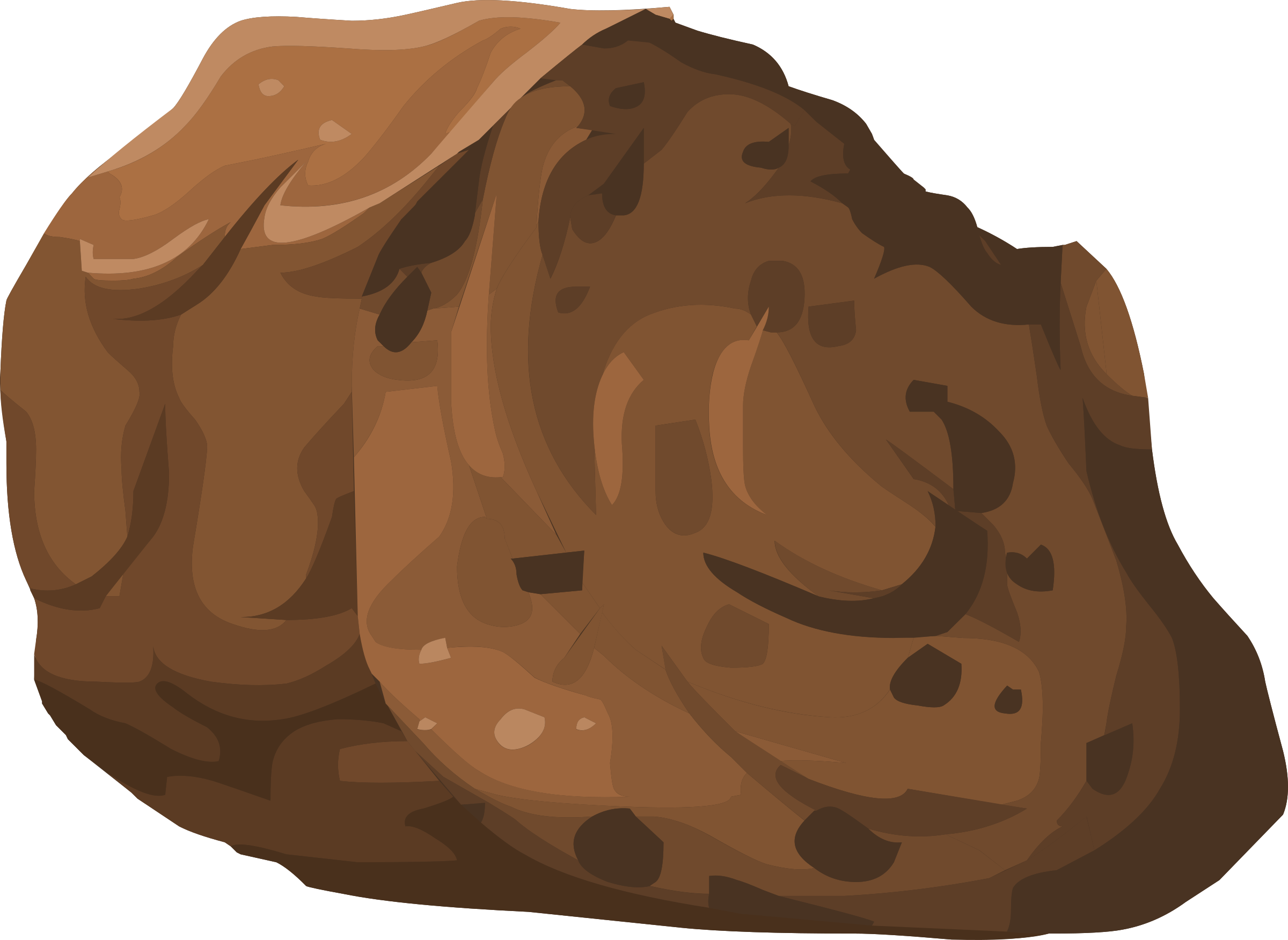 This Free Clipart Png Design Of Artifact Chicken Brick (600x438), Png Download