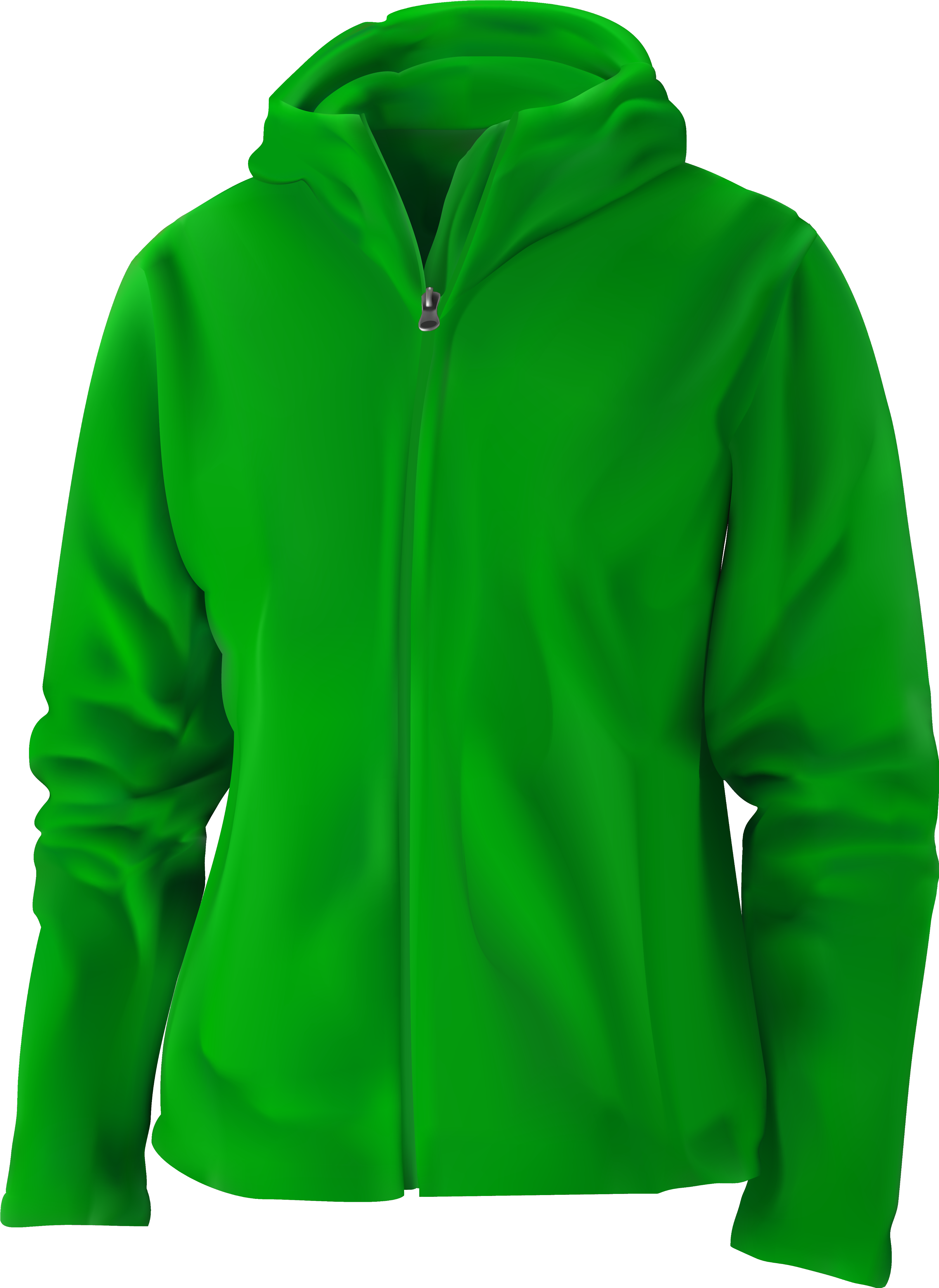 Green Hoodie Png Clipart - Clip Art (3281x4500), Png Download