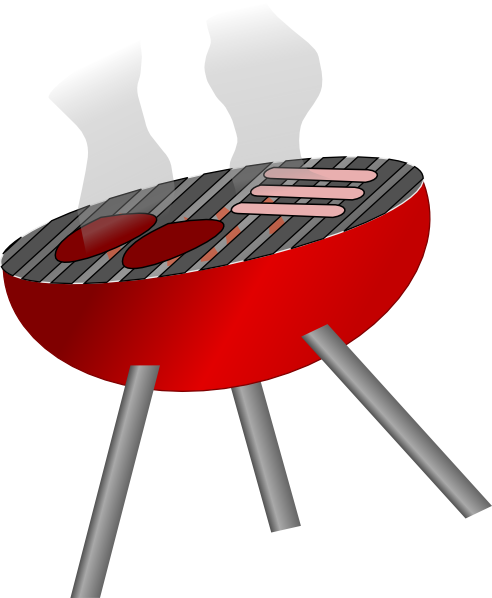 Bbq Chicken Clipart Free Images - Barbecue Clipart Png (492x598), Png Download