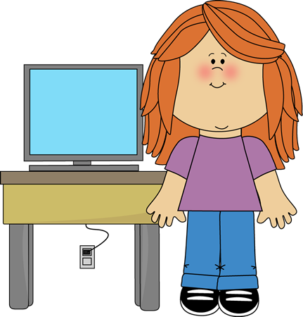 Computer Clipart For Kid Png - Classroom Computer Clipart (431x450), Png Download