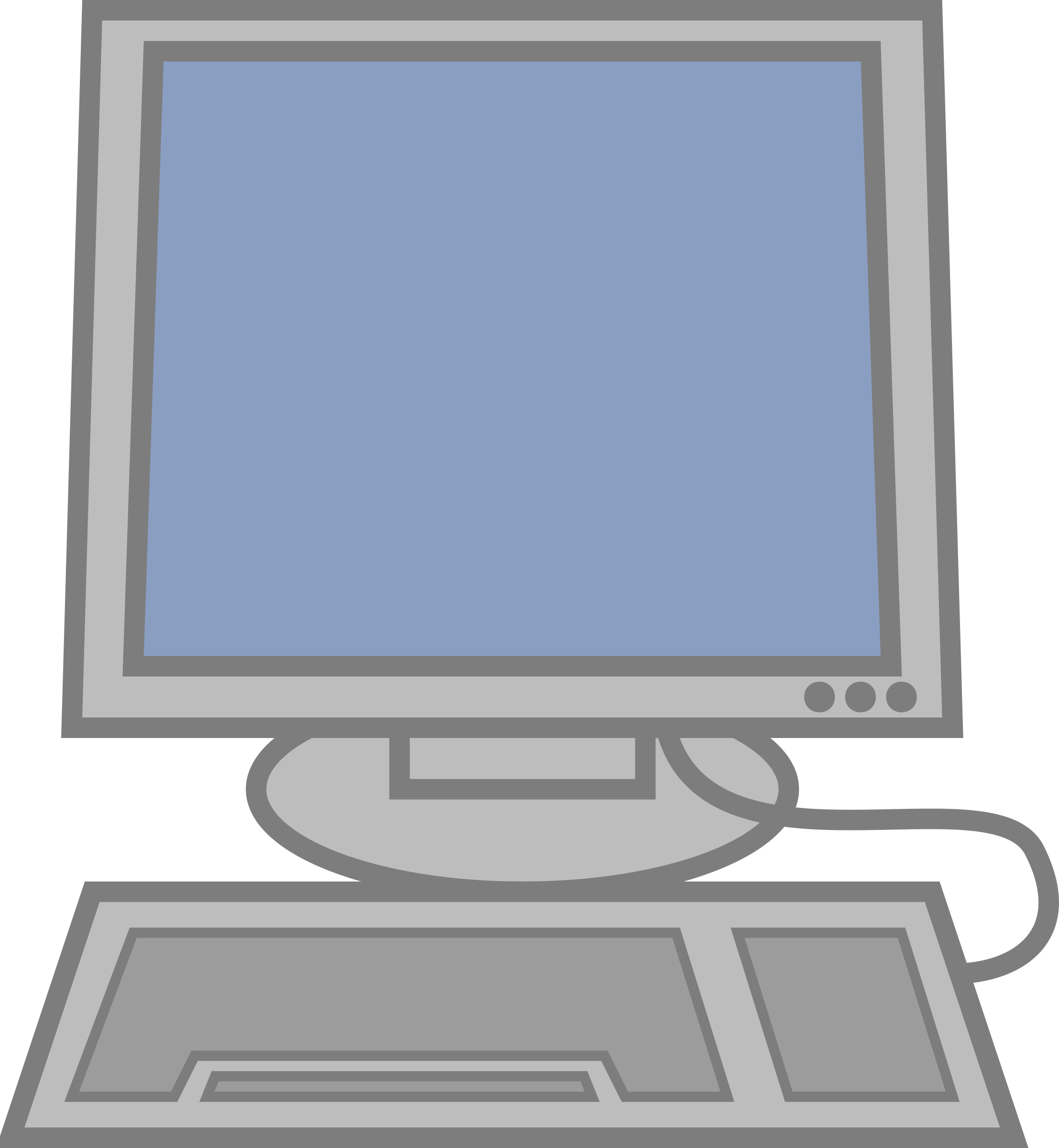 Download HD Free Cartoon Laptop Png - Computer Clipart Transparent PNG  Image - NicePNG.com, image size:2215x2400