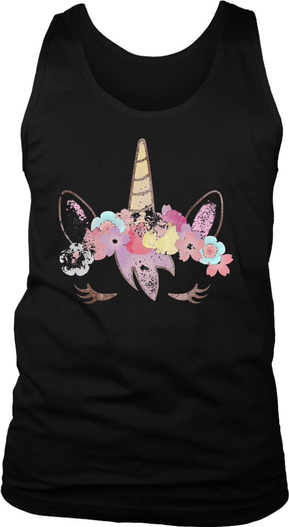 Vintage Cute Unicorn Face - Shirt (1024x1024), Png Download