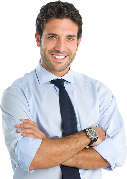 Confused In Software Selection - Corporate Man Png (440x619), Png Download