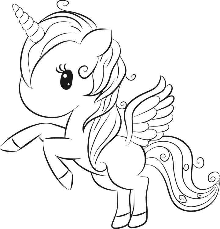 Mandala Coloring Book Unicorn Drawing Cartoon - Coloring Book (720x750), Png Download