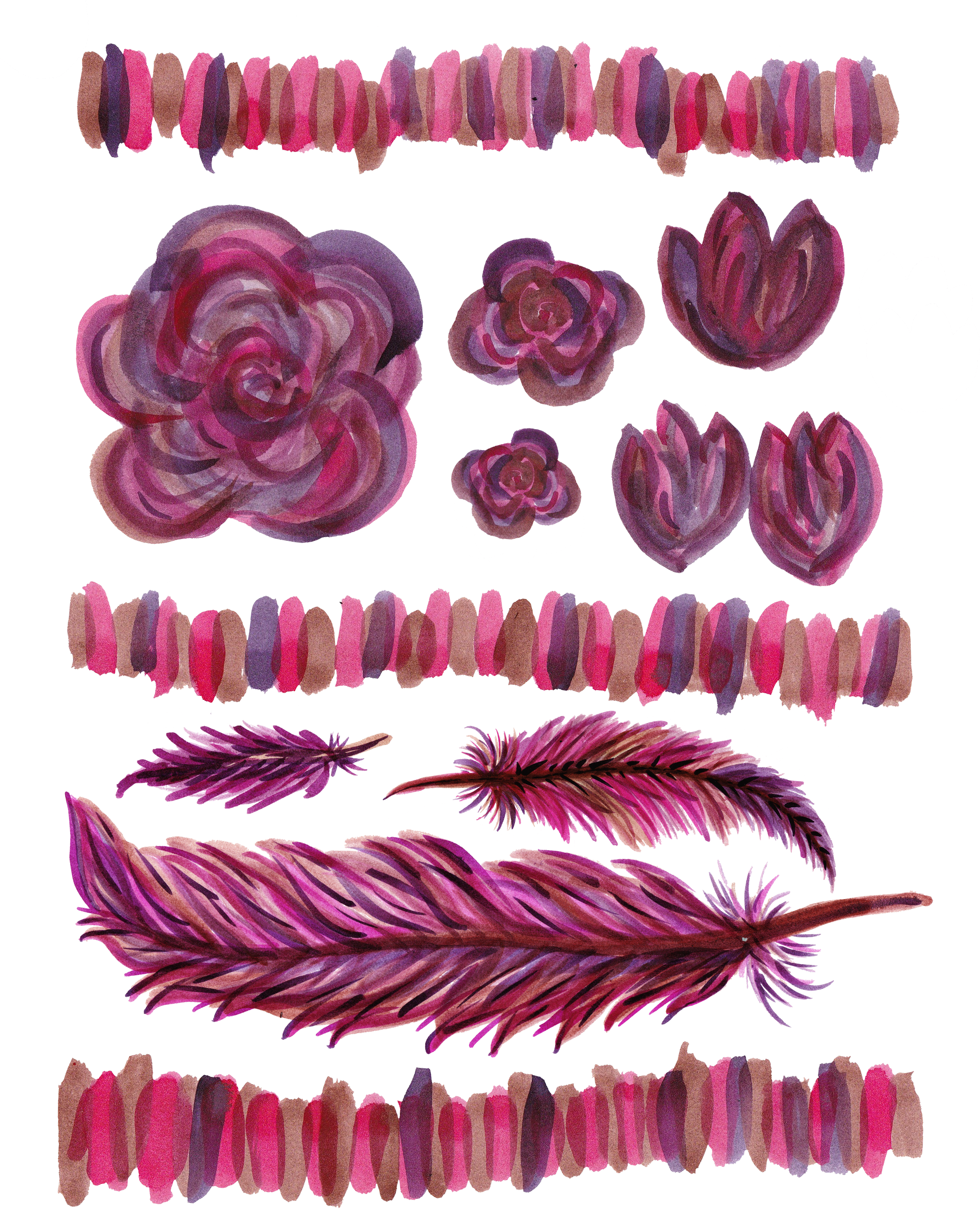 Png Here - Floral Design (2550x3300), Png Download