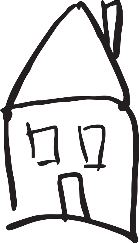 He Also Sketched The House In - Sketch (800x800), Png Download