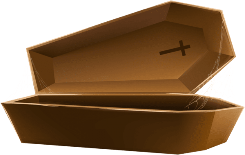 Download - Coffin Transparent (600x385), Png Download