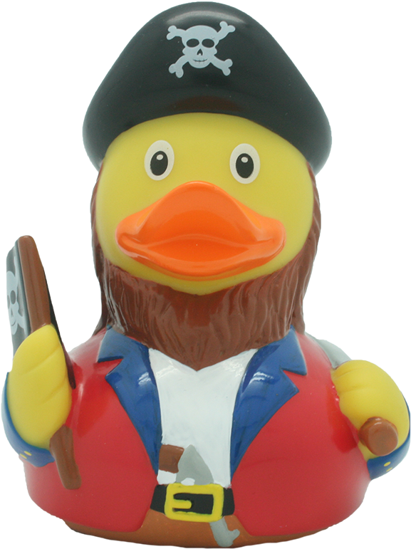 Pirate Red Rubber Duck - Duckshop | Pirate Rubber Duck | Bathduck | L: 8,5 Cm (800x800), Png Download