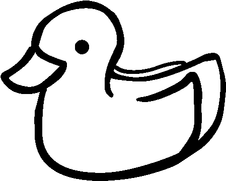 Rubber Duck Coloring Page - Patito De Goma Dibujo (600x470), Png Download