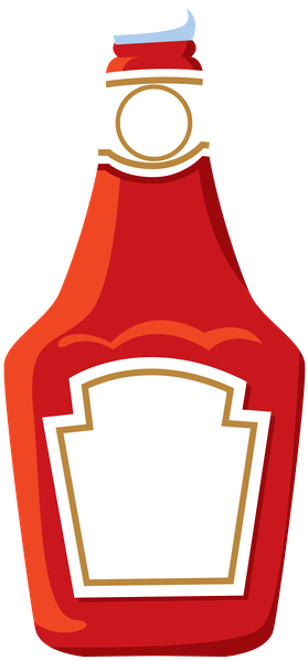Ketchup Clipart Group - Ketchup Bottle Clip Art (286x629), Png Download