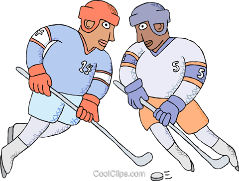Nhl Clipart Hockey Player - Hockey Players Fighting Clip Art (480x364), Png Download