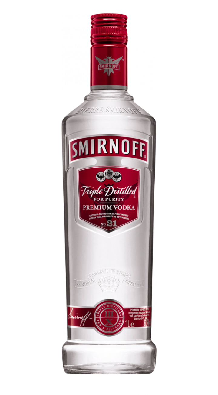 Smirnoff Classic Bottle Smirnoff Red, Lessons Learned, - Smirnoff Vodka (720x1306), Png Download