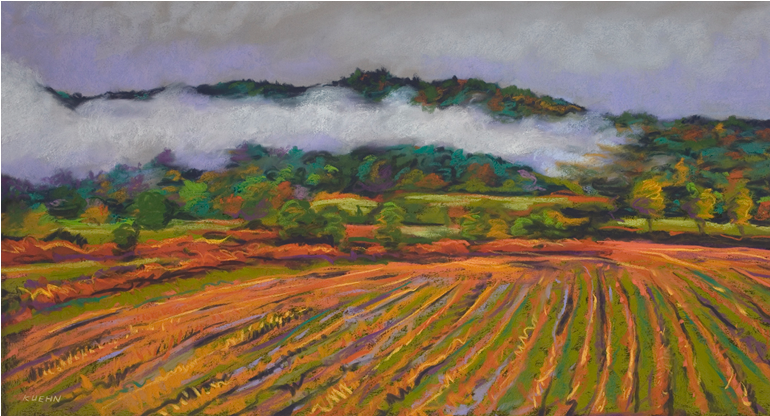 Graphic Freeuse Stock Brian Kuehn Landscapes Pastels - Drawing (875x500), Png Download